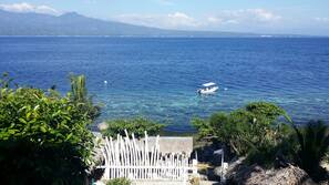 Ubicación a pie de playa, tumbonas, sombrillas y submarinismo