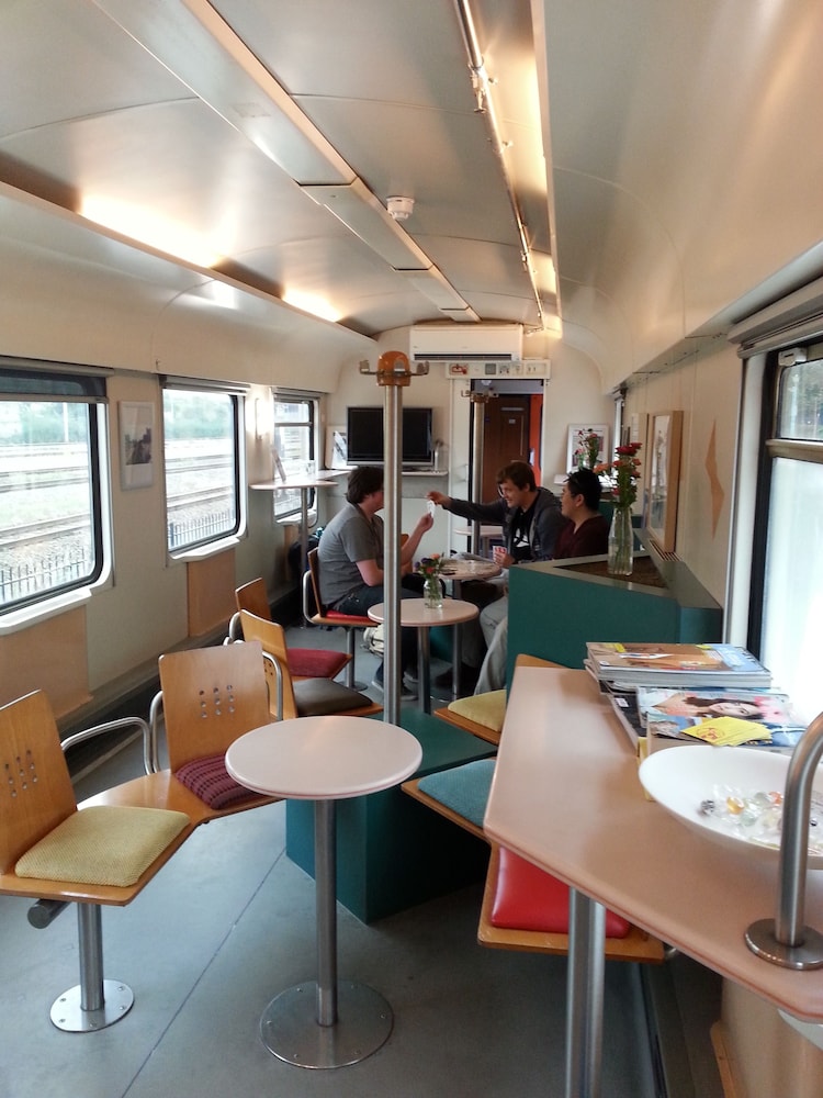 Lobby sitting area, Train Lodge Amsterdam