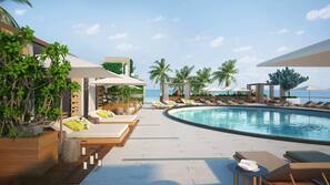 4 outdoor pools