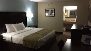 Desk, iron/ironing board, free cribs/infant beds, rollaway beds