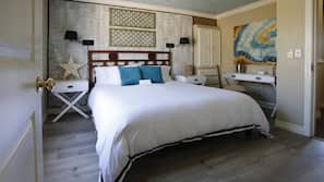 Premium bedding, desk, free WiFi, bed sheets