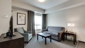 In-room safe, desk, laptop workspace, blackout drapes