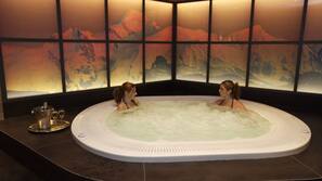 Indoor spa bath