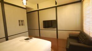 Down comforters, desk, rollaway beds, free WiFi