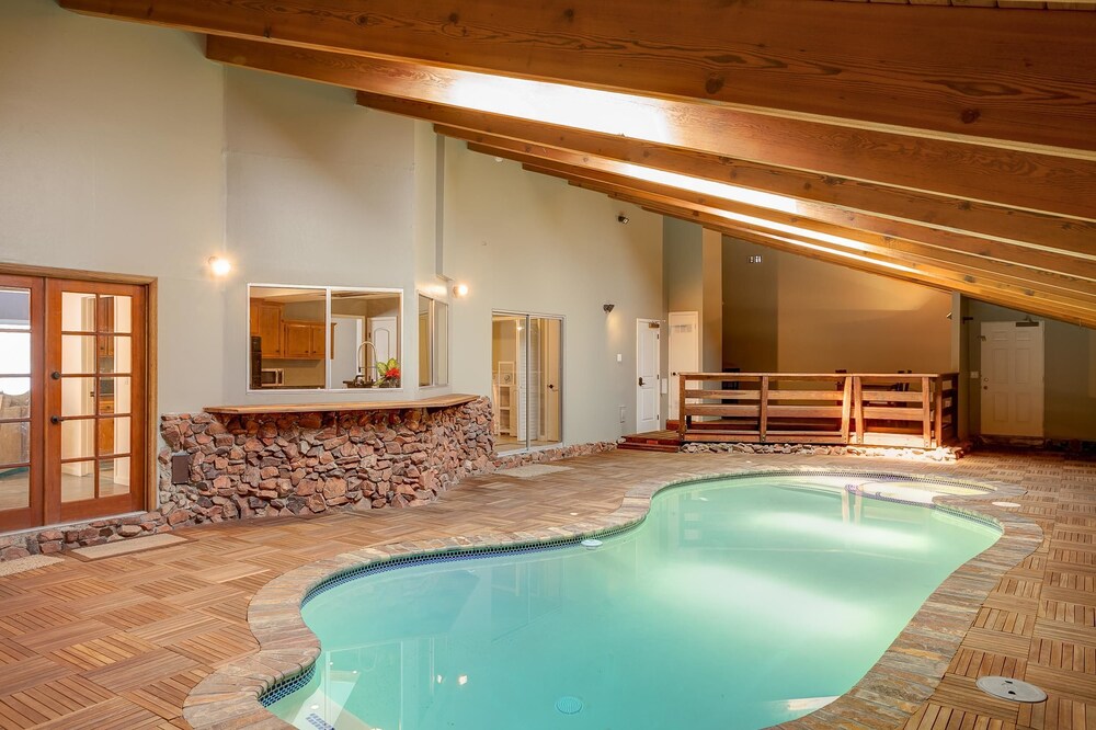 No 12 Indoor Pool And Spa At Beautiful Lakeside Retreat Big Bear