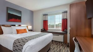 Desk, blackout curtains, soundproofing, free cots/infant beds