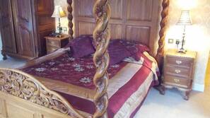 Blackout curtains, iron/ironing board