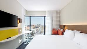 Premium bedding, pillow top beds, in-room safe, desk