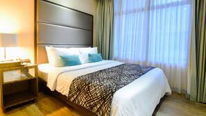 Minibar, in-room safe, desk, blackout curtains