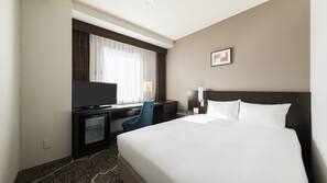 Premium bedding, desk, blackout curtains, iron/ironing board