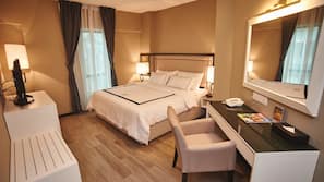 In-room safe, desk, blackout curtains, iron/ironing board