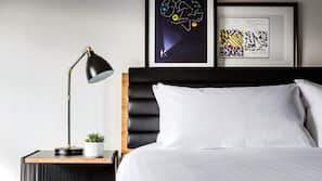 Premium bedding, pillowtop beds, in-room safe, desk