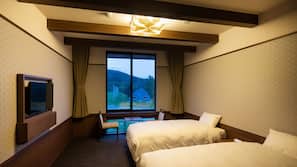 Desk, free WiFi, linens