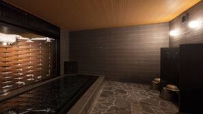 Indoor spa bath