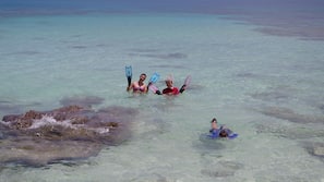 Am Strand, Sonnenschirme, Strandtücher
