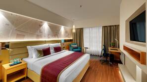 In-room safe, desk, blackout curtains, iron/ironing board