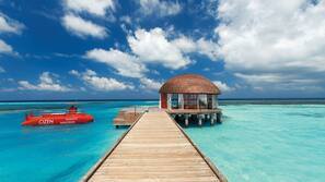Privatstrand, weißer Sandstrand, Cabañas (kostenlos), Liegestühle