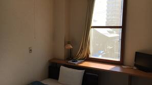 Desk, blackout drapes, free WiFi