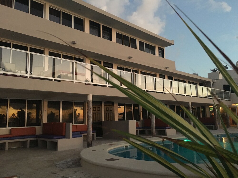 Front of property, Hacienda Morelos Beach Front Hotel