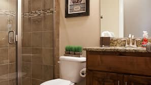 Separate tub and shower