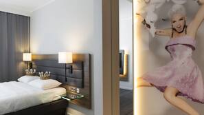 Blackout drapes, soundproofing, free cribs/infant beds, free WiFi