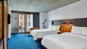Egyptian cotton sheets, premium bedding, in-room safe, desk