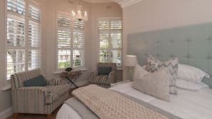 5 camere, biancheria da letto di alta qualità, una cassaforte in camera