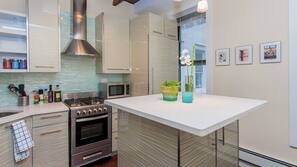Fridge, microwave, coffee/tea maker