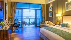 In-room safe, desk, laptop workspace, iron/ironing board