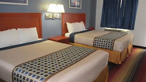 Desk, blackout drapes, iron/ironing board, free WiFi