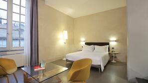 Premium bedding, down duvet, memory foam beds, in-room safe