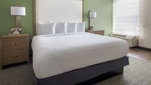 In-room safe, desk, laptop workspace, blackout drapes