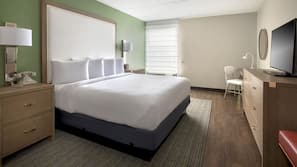 In-room safe, desk, laptop workspace, blackout drapes