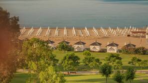 Private beach, beach cabanas, sun-loungers, beach umbrellas