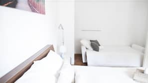 1 chambre, fer et planche à repasser, lits bébé (gratuits)