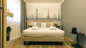 Roupas de cama premium, edredons de pluma, frigobar, cofres nos quartos