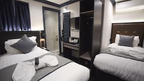 Egyptian cotton sheets, premium bedding, pillow top beds, in-room safe