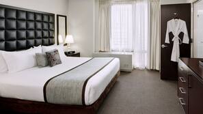 Premium bedding, in-room safe, soundproofing, iron/ironing board