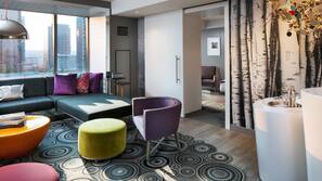Premium bedding, minibar, in-room safe, desk