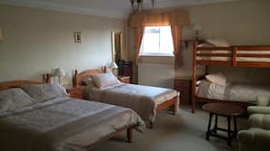 Desk, iron/ironing board, free cots/infant beds, free WiFi