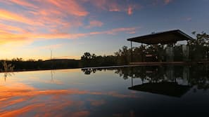 Outdoor pool, an infinity pool