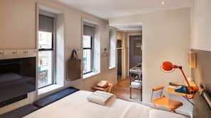 Hypo-allergenic bedding, pillow top beds, in-room safe, desk
