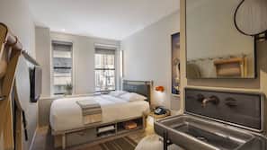 Hypo-allergenic bedding, pillow top beds, in-room safe, desk