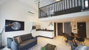 1 slaapkamer, luxe beddengoed, een kluis op de kamer
