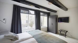 1 slaapkamer, luxe beddengoed, een kluis op de kamer