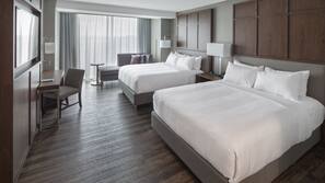 Memory foam beds, in-room safe, desk, blackout drapes