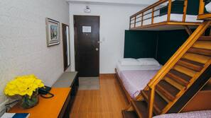 Premium bedding, memory foam beds, desk, iron/ironing board