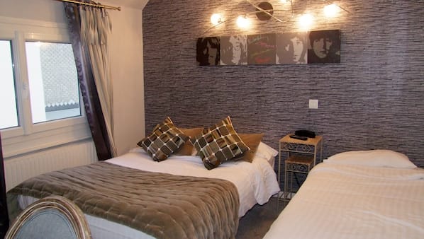 Premium bedding, individually decorated, individually furnished, desk