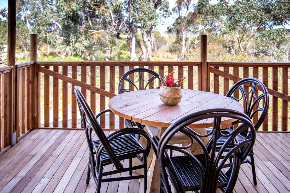 Balcony, Scamander Sanctuary Holiday Park