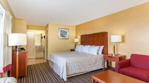 Desk, blackout drapes, iron/ironing board, free WiFi